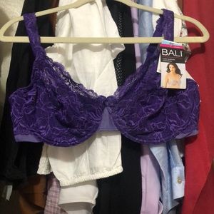 Purple Lace Underwire Bra